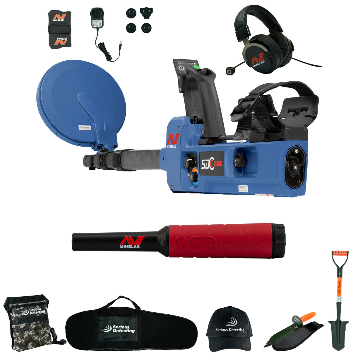 Minelab SDC 2300 All Terrain Gold Metal Detector with Pro-Find 40