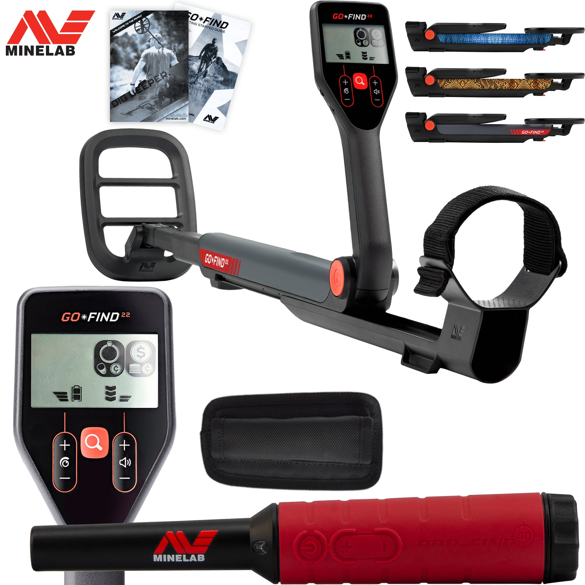 Minelab GO-FIND 22 Metal Detector with Pro-Find 40