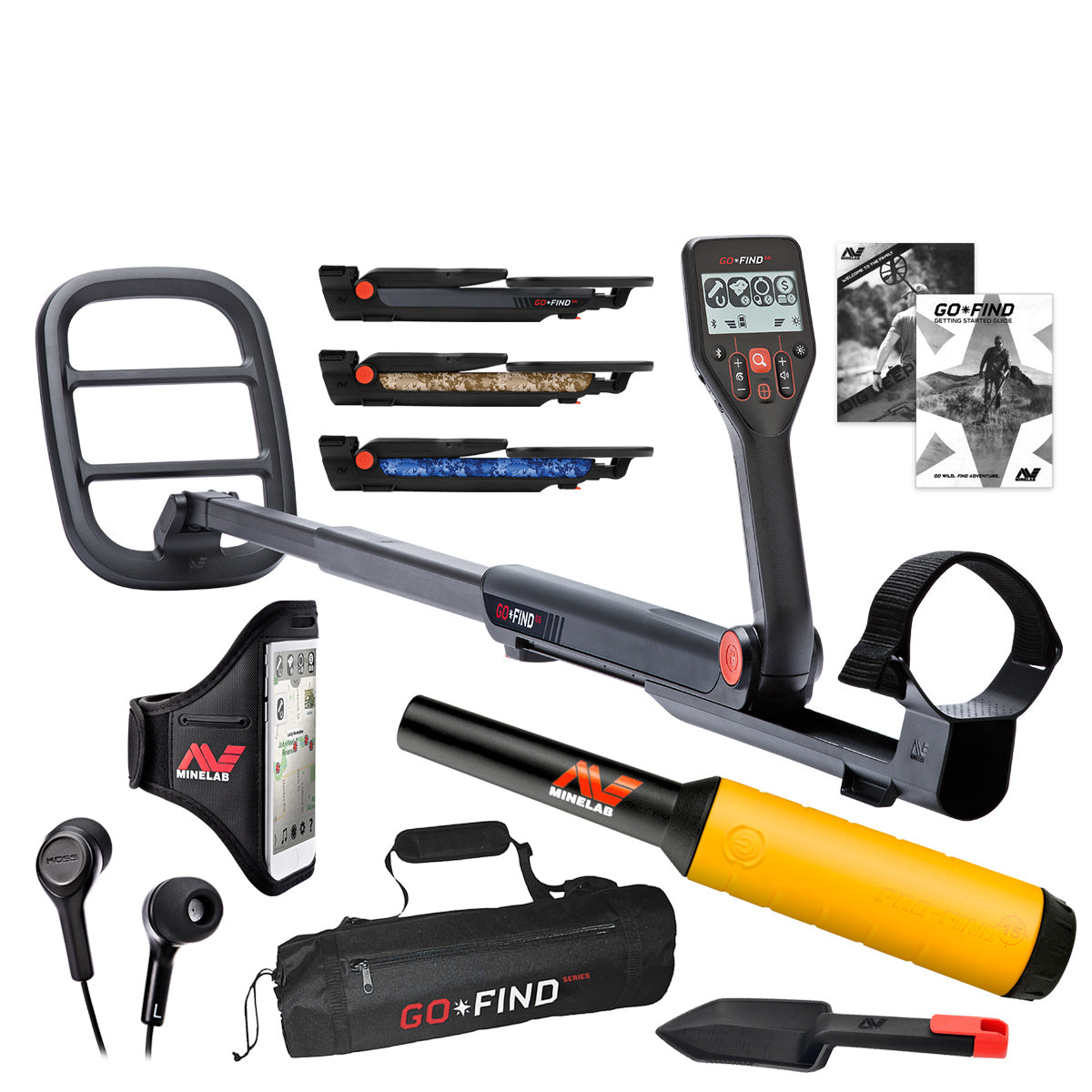 Minelab GO-FIND 66 Metal Detector with PRO-FIND 15 Pinpointer & Black Carry Bag