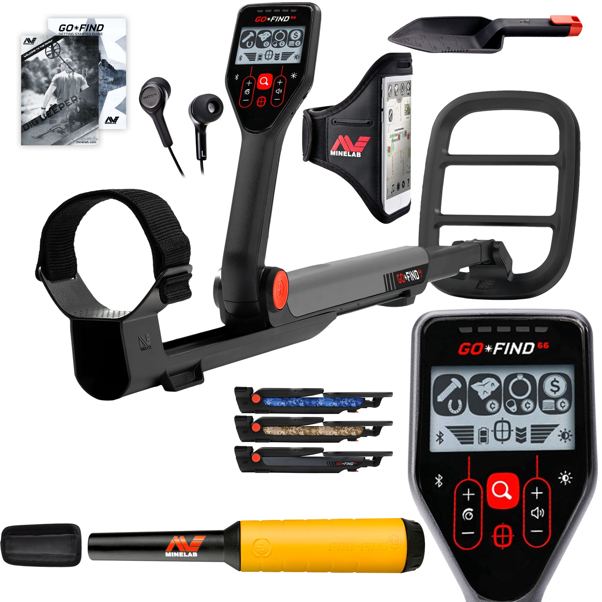 Minelab Go-Find 66 Bundle with Minelab Pro-Find 15 Pinpointer