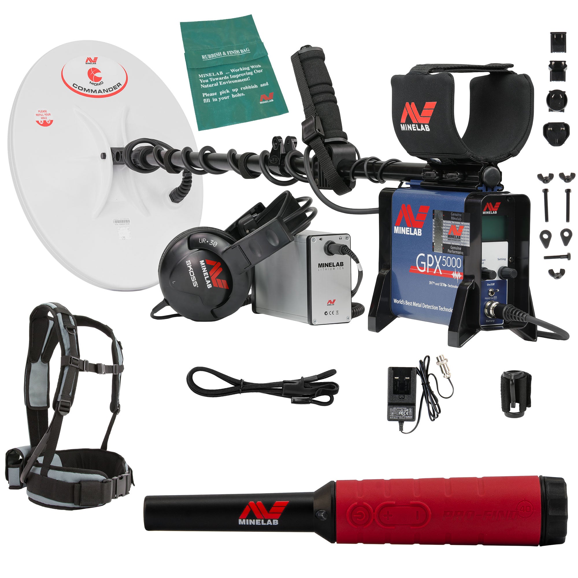 Minelab GPX 5000 Gold Metal Detector with Pro-Find 40 Pinpointer