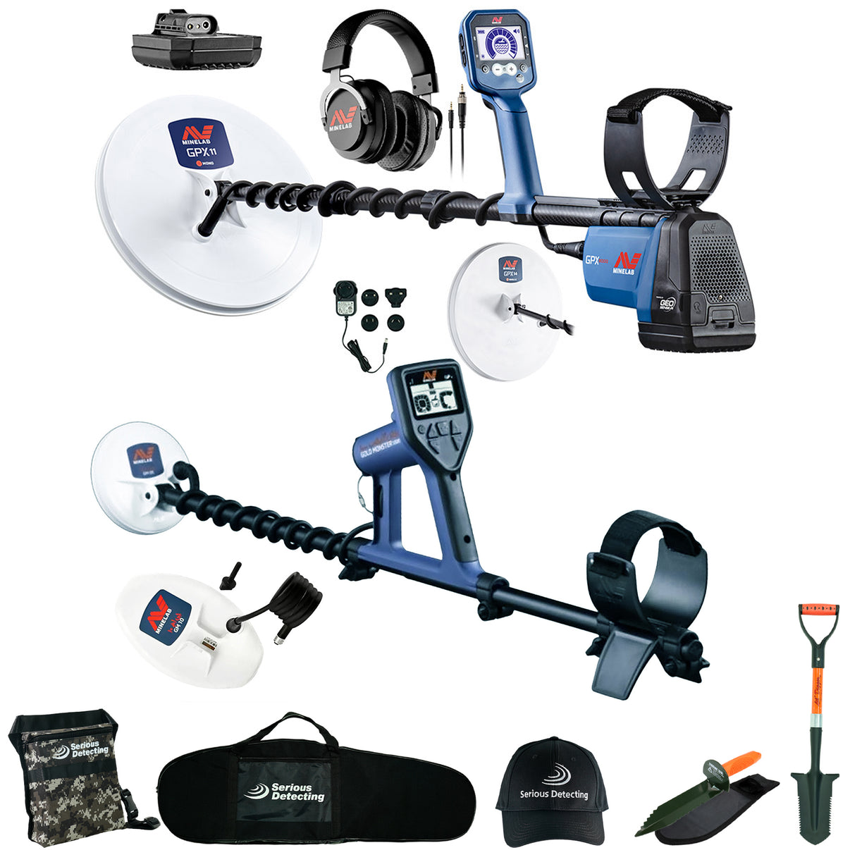 Minelab GPX 6000 Metal Detector with Gold Monster 1000 Metal Detector includes Serious Detecting Accessory Kit