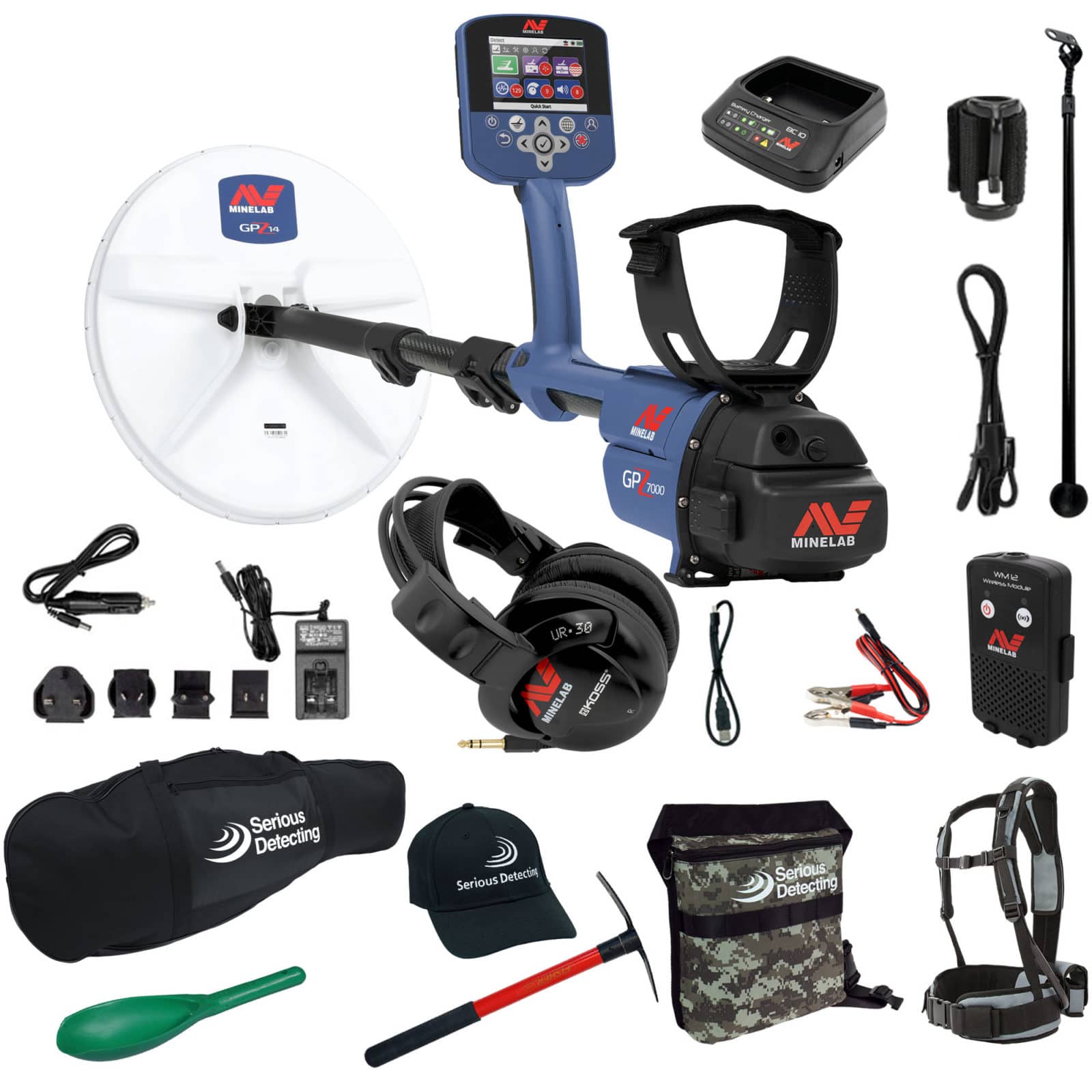 Minelab GPZ 7000 All Terrain Gold Metal Detector Starter Package - PKSD