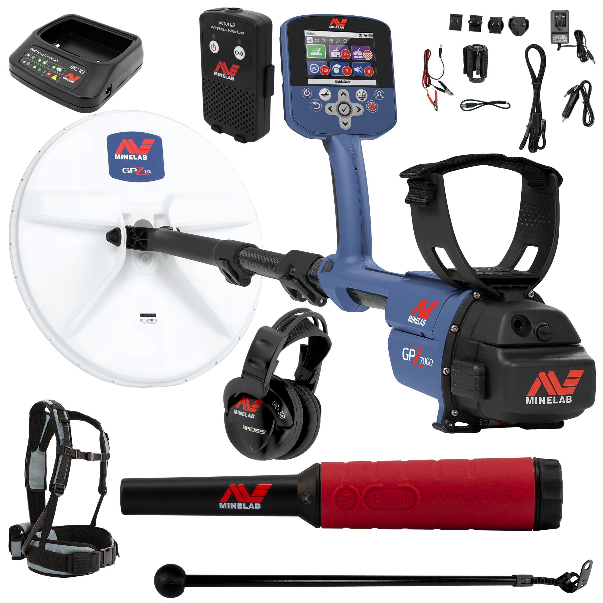 Minelab GPZ 7000 All Terrain Gold Metal Detector w/ Pro-Find 40