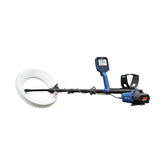 Minelab GPZ 8000 metal detector showing blue and black design with 18-inch coil