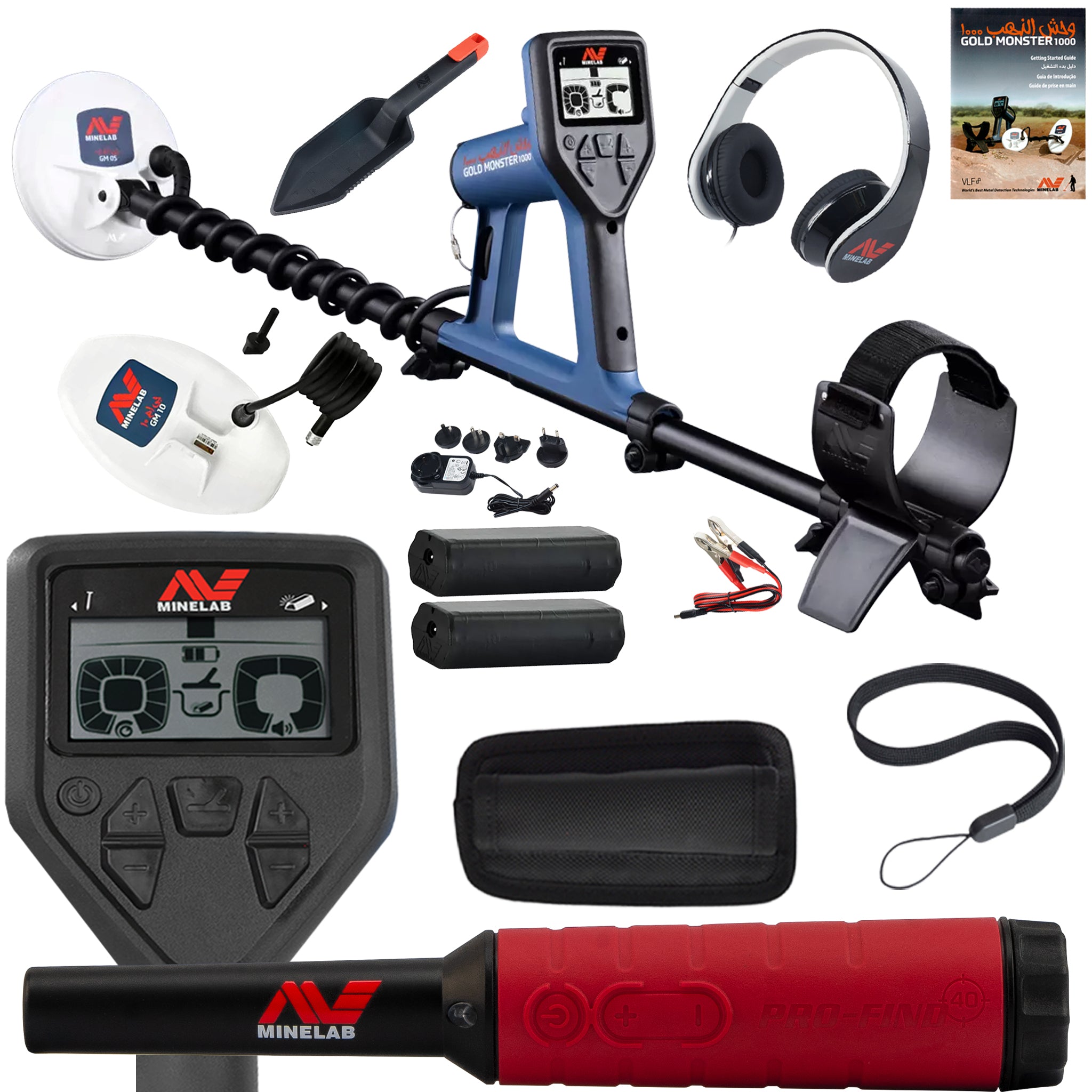 Minelab GOLD MONSTER 1000 Metal Detector with FREE Pro-Find 40