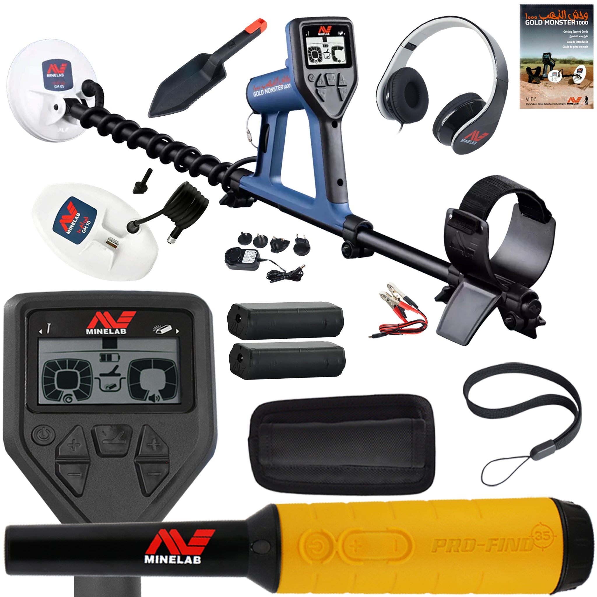 Minelab Gold Monster Metal Detector with Pro-Find 35 Pinpointer