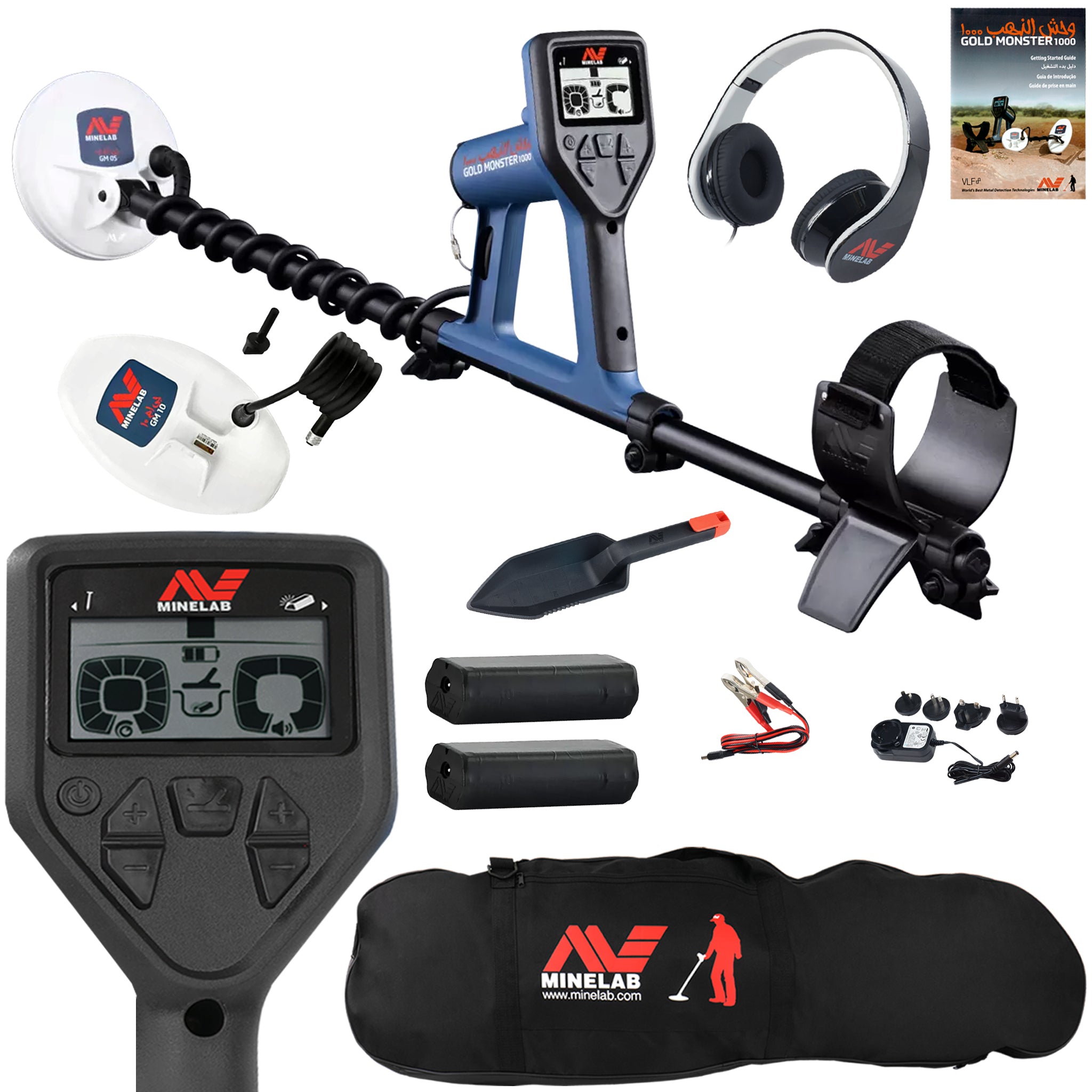 Minelab Gold Monster Metal Detector with Minelab Carry Bag