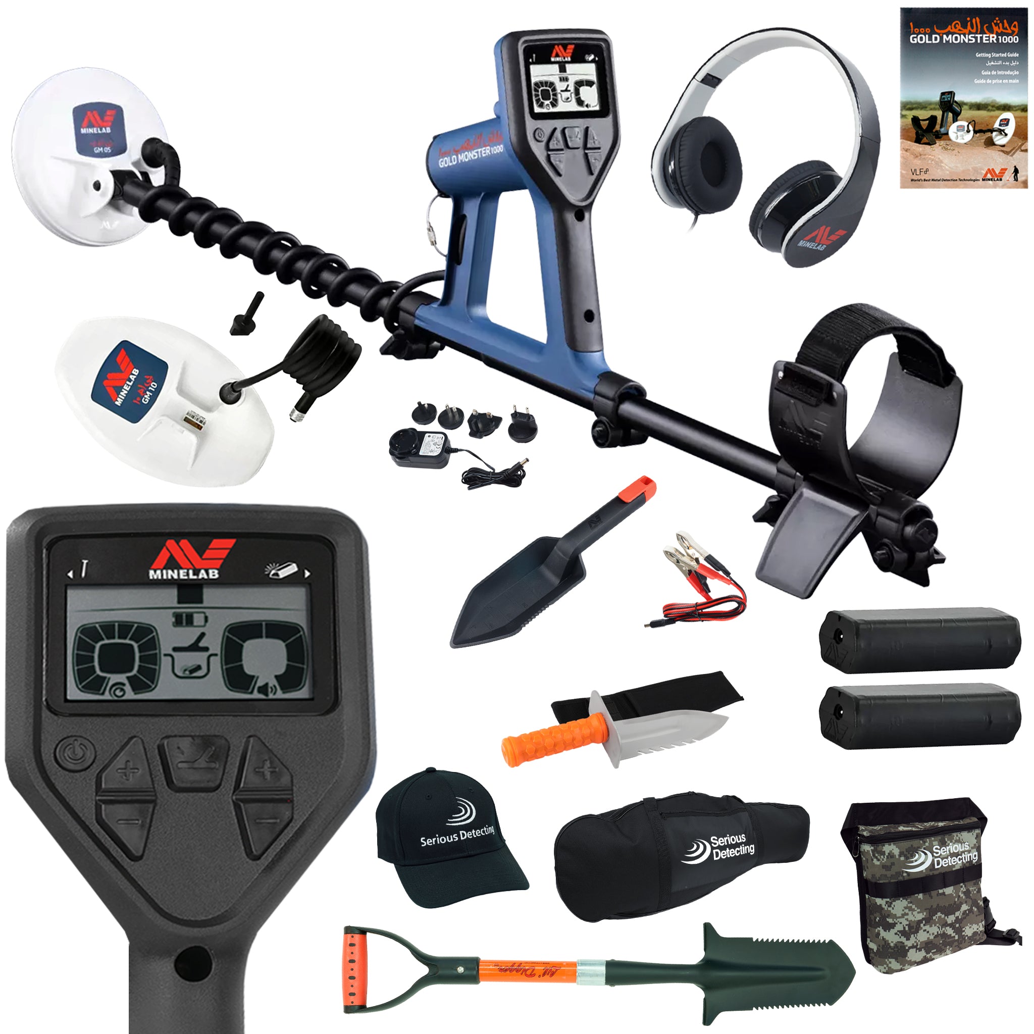 Minelab GOLD MONSTER 1000 Metal Detector Starter Package - PKSD