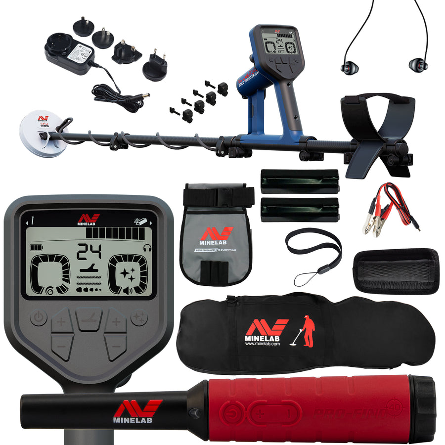 Minelab Gold Monster 2000 metal detector complete bundle with pinpointer and accessories