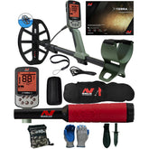 Minelab X-Terra PRO Metal Detector with PRO-FIND 40 Pinpointer, black Minelab Carry Bag, Serious Detecting Pouch,  Gloves, and serrated digger
