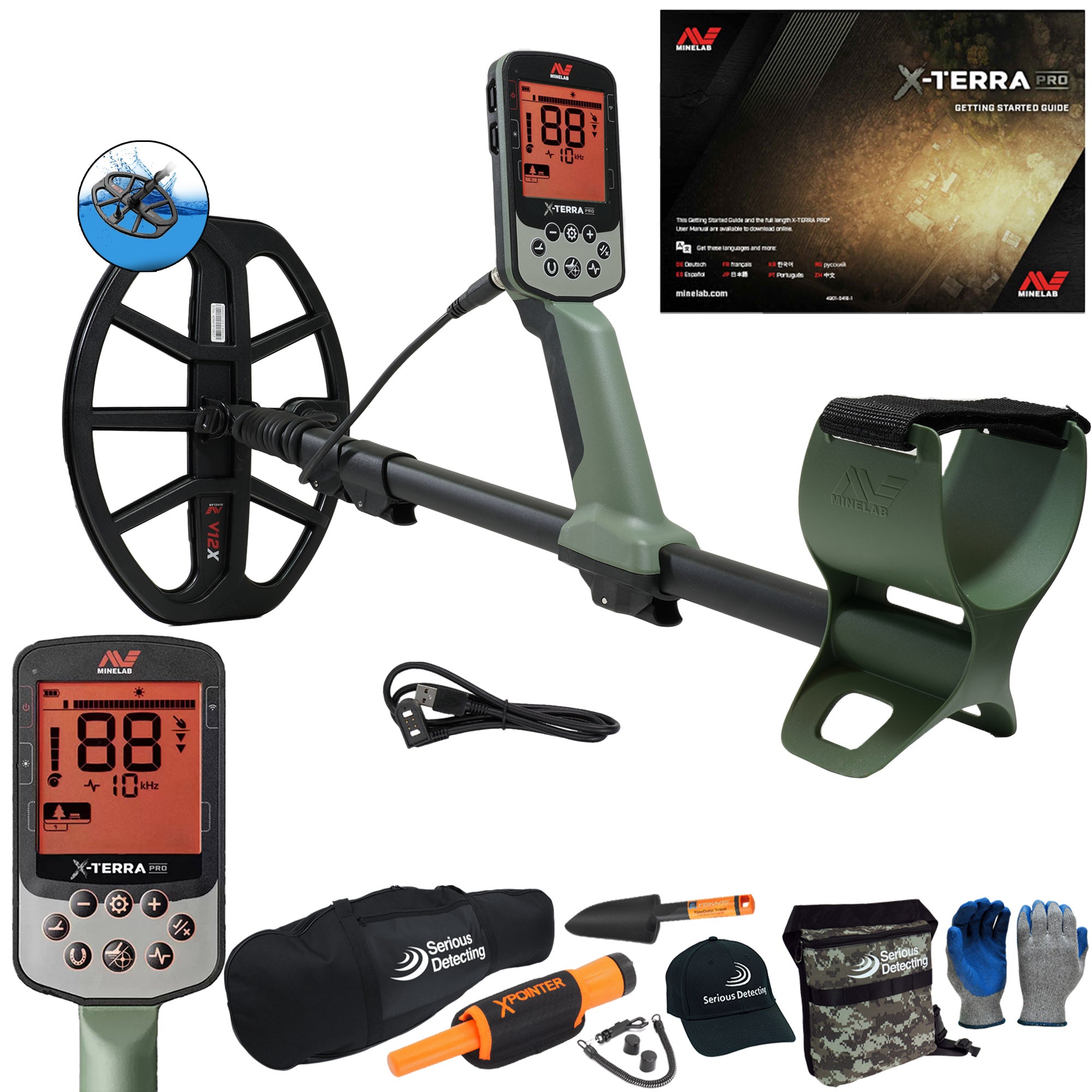 Minelab X-TERRA PRO Metal Detector Complete Package - PKSD