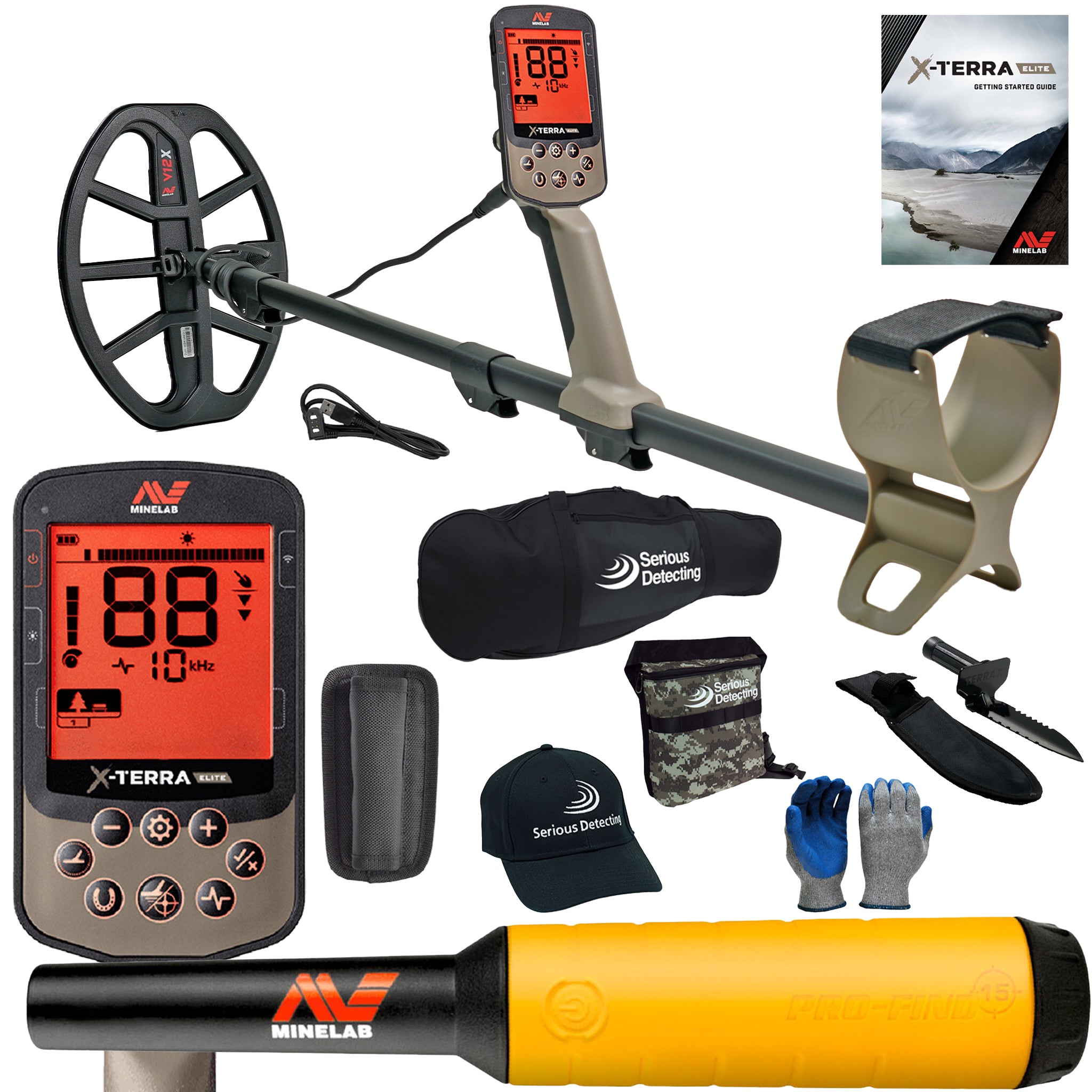 Minelab X-TERRA ELITE Metal Detector Pro Package - PKSD