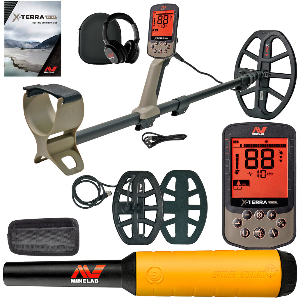 Minelab X-TERRA ELITE Expedition Pack Waterproof Metal Detector w/ Pro ...