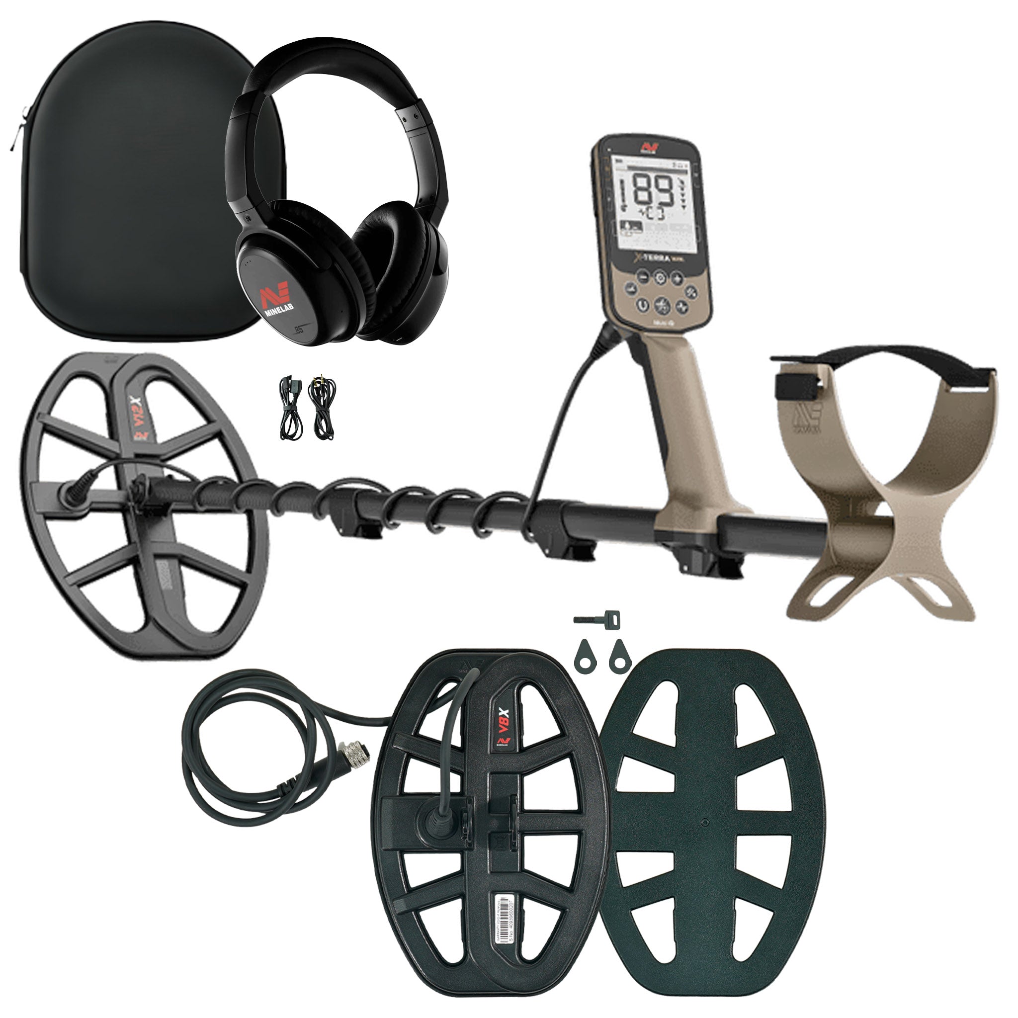 Minelab X-TERRA ELITE Expedition Pack Waterproof Metal Detector w/ Pro-Find 40