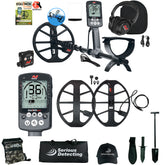 Minelab Equinox 800 Multi-IQ Metal Detector with 15" Coil and Serious Detecting Accessory kit