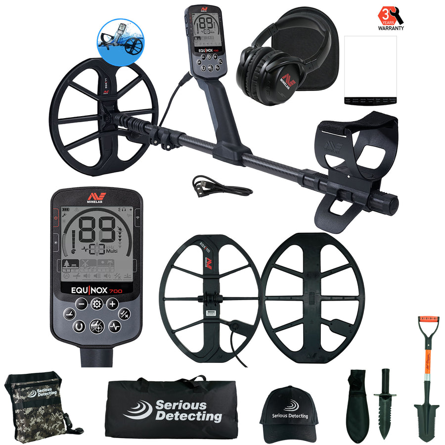 Minelab EQUINOX 700 Multi-IQ Detector with Dual Coils