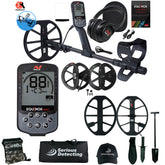 Minelab EQUINOX 900 Multi-IQ Metal Detector Coil Bundle and Serious Detecting Kit