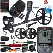 Minelab EQUINOX 900 Multi-IQ Metal Detector with 11" and 6" Coils Complete Package