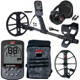 Minelab EQUINOX 900 metal detector with large 15x12 inch DD search coil and Minelab backpack