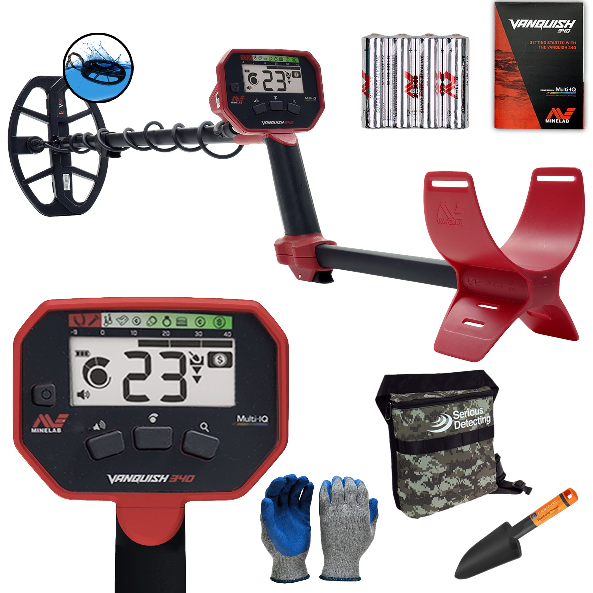 Minelab VANQUISH 340 Metal Detector Starter Package - PKSD