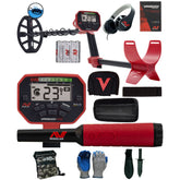 Minelab VANQUISH 440 Metal Detector with Minelab Pro-Find 40 Pinpointer and Serious Detecting accessory kit with pouch, gloves, and digging knife

