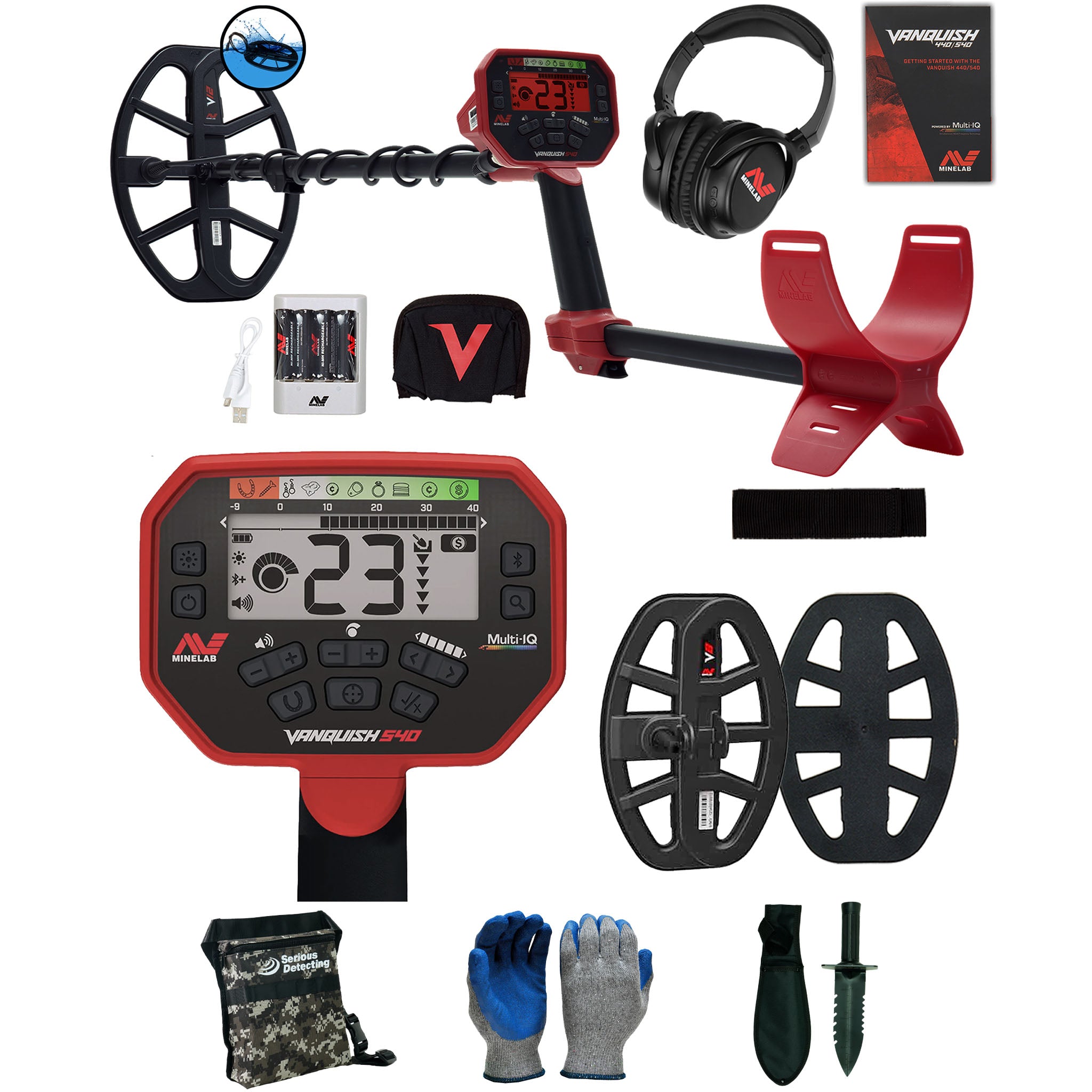 Minelab VANQUISH 540 Pro Pack Metal Detector – Serious Detecting