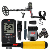 Minelab VANQUISH 360 metal detector with PRO-FIND 35 pinpointer and Adventure Pack items