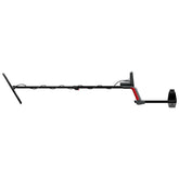 Minelab Vanquish 460 extended to full length with V10X coil, side view