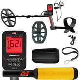 Minelab VANQUISH 560 Pro Pack Waterproof Multi-Frequency Metal Detector with V12x Coil, V8x Coil, PRO-FIND 35 Pinpointer, and accessories