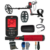 Minelab Vanquish 560 Pro Pack Waterproof Multi-Frequency Metal Detector with V12x Coil, V8x Coil, and Pro-Find 40 Pinpointer and Serious Detecting Kit
