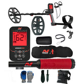 Minelab VANQUISH 560 Pro Pack Waterproof Multi-Frequency Metal Detector with V12x Coil, V8x Coil, PRO-FIND 40 Pinpointer, and Carry Bag