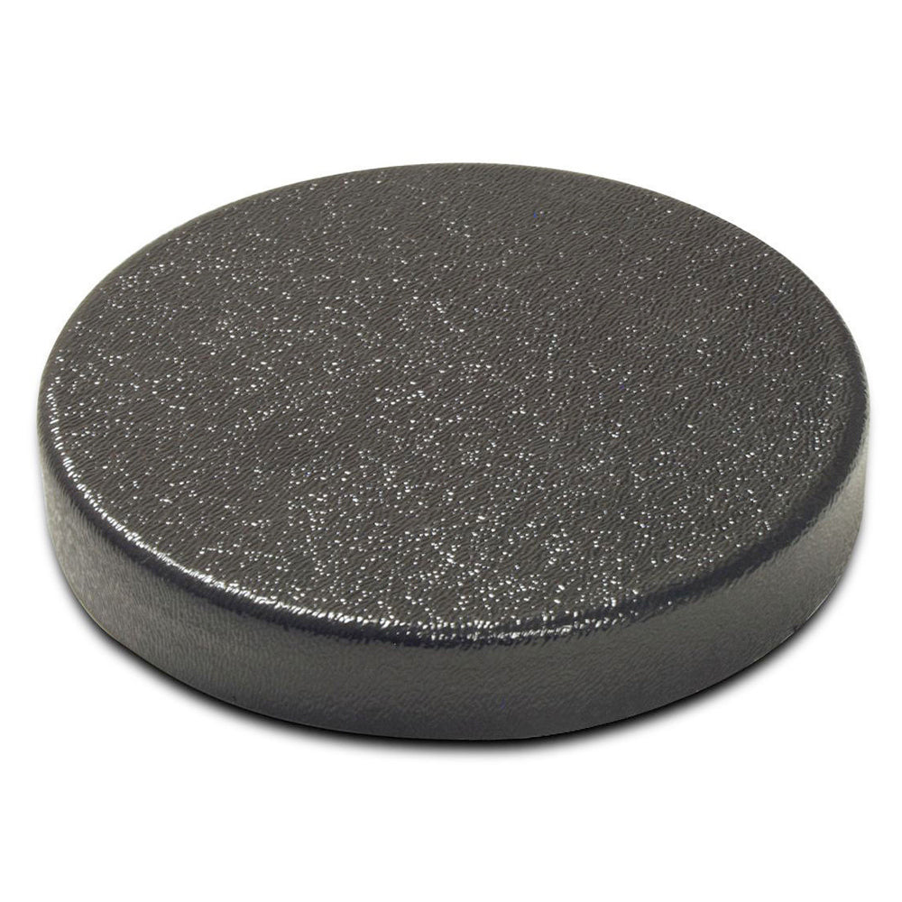 Close up view of Fisher 4 inch black protective coil cover