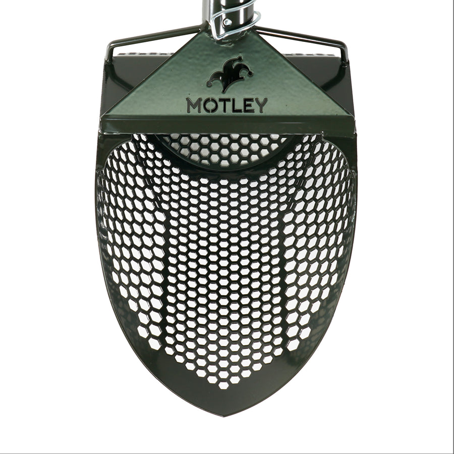 The Motley Beach Scoop is shown in green for beach metal detecting.