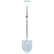 Grey Motley Field Fox metal detecting shovel with quick-release clamp adjustment system