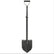 Black Motley Field Fox adjustable digging tool with stealth-shaped bent blade for field detecting