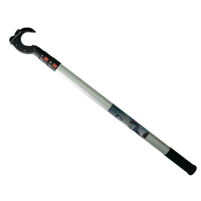 Hook & Moor telescoping boat hook complete package showing hook, carabiner, and included accessories