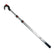 Hook & Moor telescoping boat hook fully extended showing 60mm carbon fiber head and aluminum shaft
