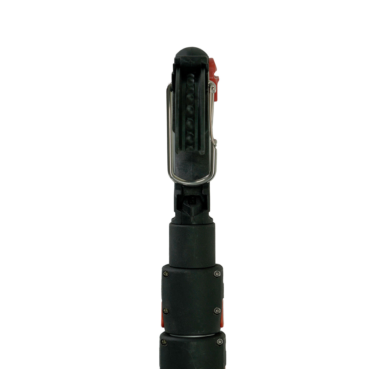 Hook & Moor boat hook in collapsed position showing push-button telescopic lock and rubber grip handle