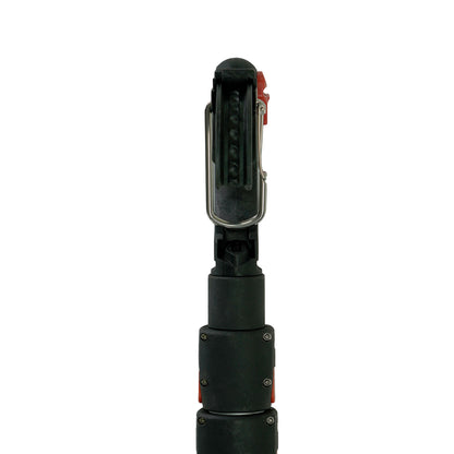 Hook & Moor boat hook in collapsed position showing push-button telescopic lock and rubber grip handle