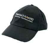black hat wiht Nokta Makro Detectiion Technologies on printed in white side view