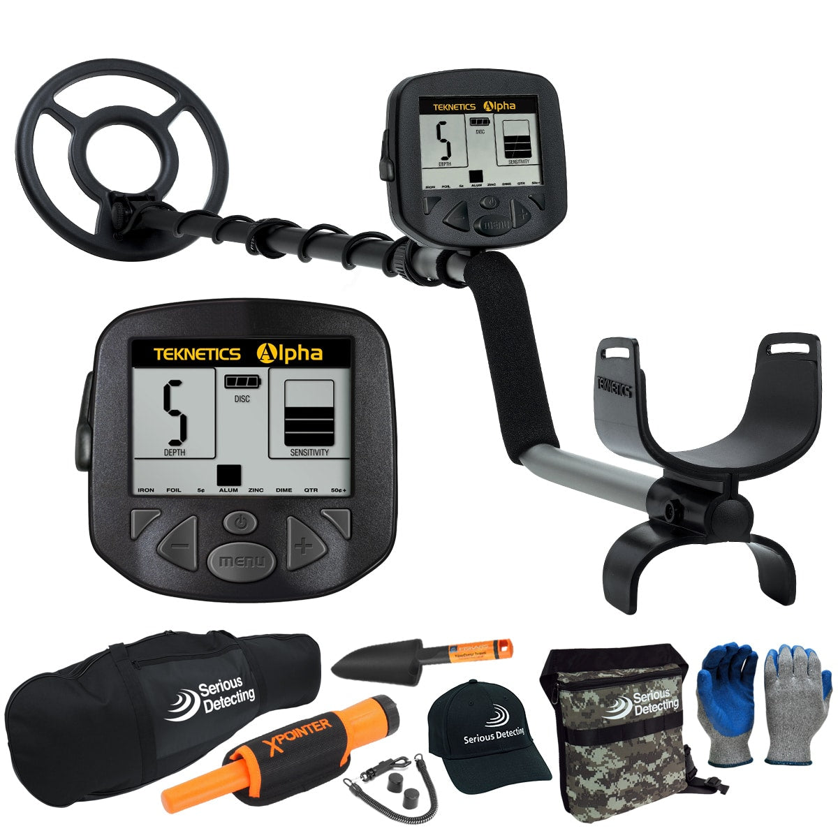 Teknetics Alpha 2000 Metal Detector Complete Package - PKSD