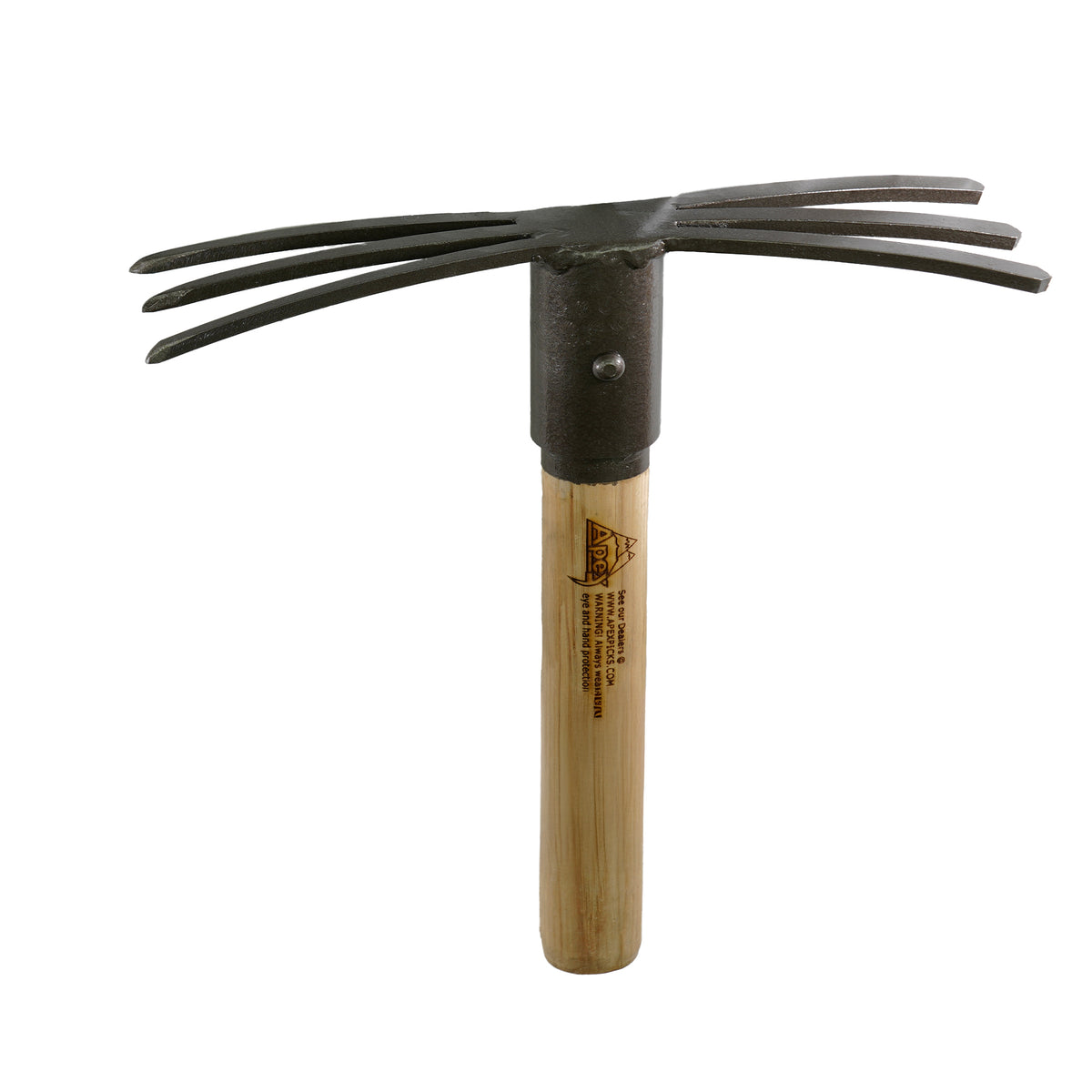 Detail shot of Apex Osprey pick head showing three individual steel tines