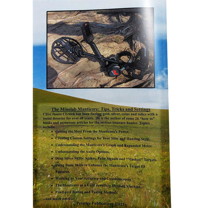 Back cover of the Clynick Manticore book listing chapter topics