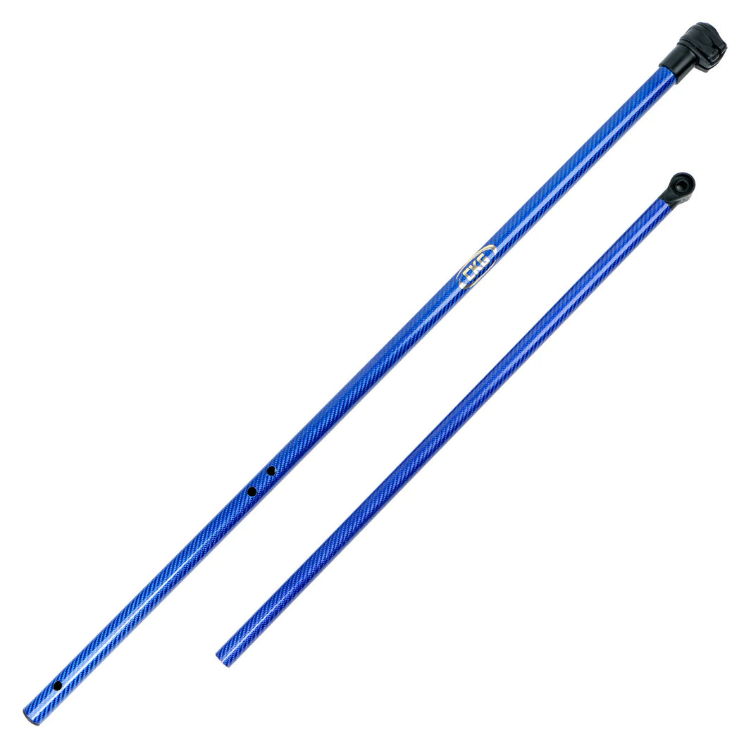 CKG Upper and Lower Shaft for Minelab Equinox 600 and 800 blue with black ends