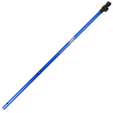 Blue metal detecting pole on a white background