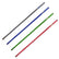 Four long CKG sand scoop handles shown diagonally on a plain white background, in gray, blue, green, and red, each with a small metallic logo near one end.