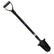 KG Carbon Fiber Metal Detecting Shove - Double Serrated All Terrain Digger with D Handle