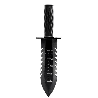 CKG Metal Detecting Digger, Double Serrated Stainless Steel Hand Digging Tool with Sheath