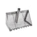 A stainless steel sand rank with a central vertical shaft and side guide rods, featuring a perforated design and the brand name 'CKG' printed on the side, set against a plain white background.